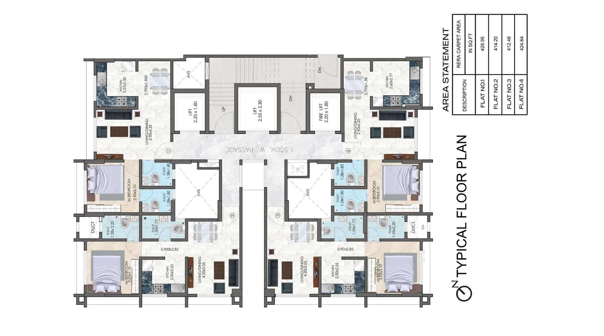 Navkar-Omnia-Typical-Floor-Plan